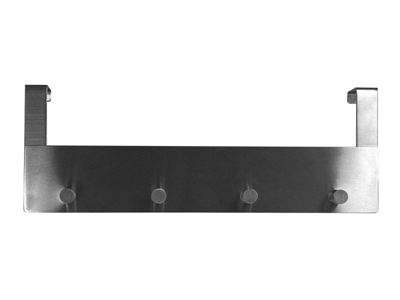 Homeit Coat rack for door 4 pegs - stainless steel