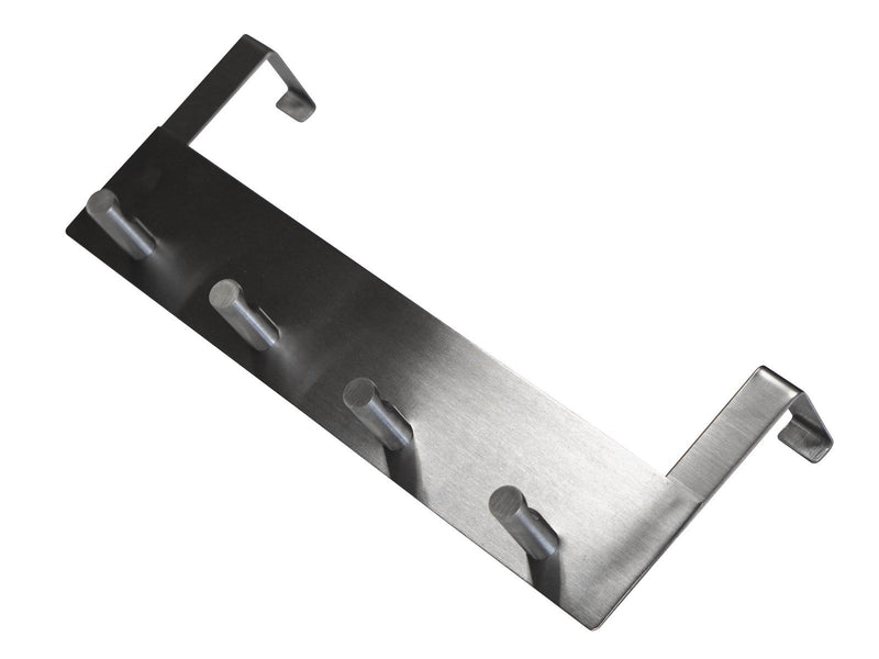 Homeit Coat rack for door 4 pegs - stainless steel