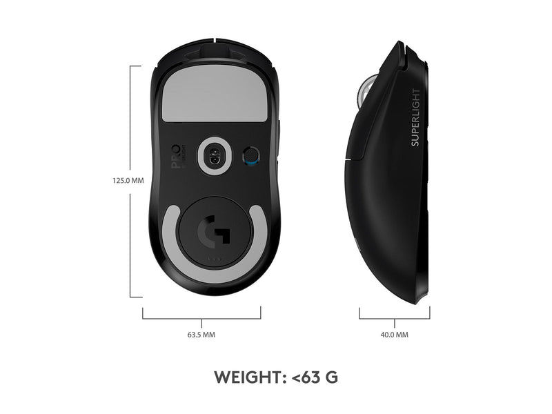Logitech G PRO X SUPERLIGHT - Gaming Maus (Schwarz)