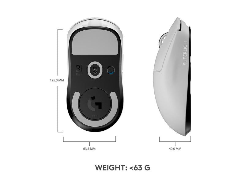 Logitech G PRO X SUPERLIGHT - Gaming Maus (Weiß)