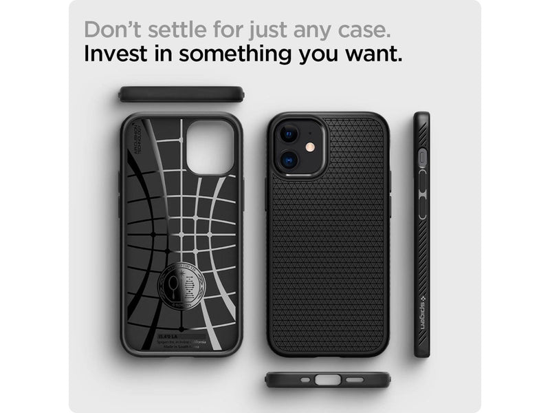 Spigen Liquid Air - black - iPhone 12 mini