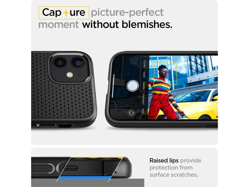 Spigen Liquid Air - black - iPhone 12 mini