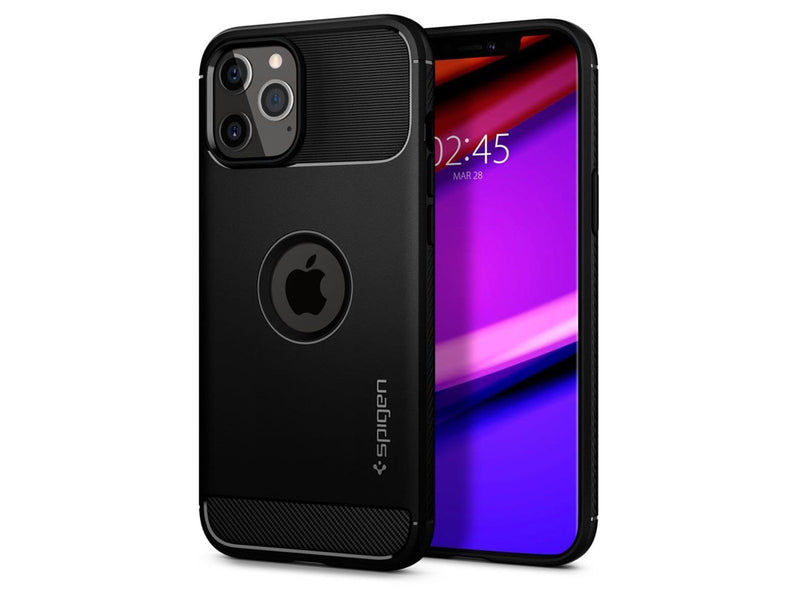Spigen Rugged Armor - black - iPhone 12/Pro