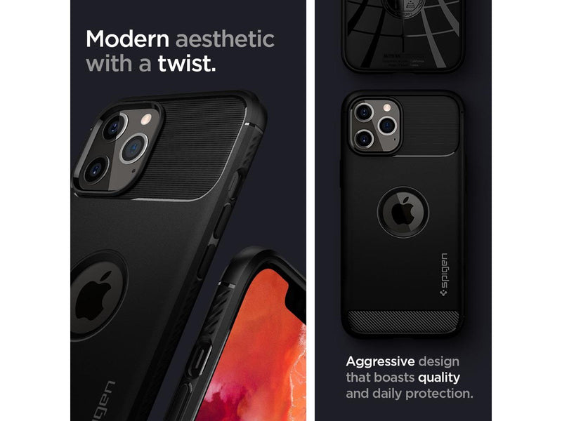 Spigen Rugged Armor - black - iPhone 12/Pro