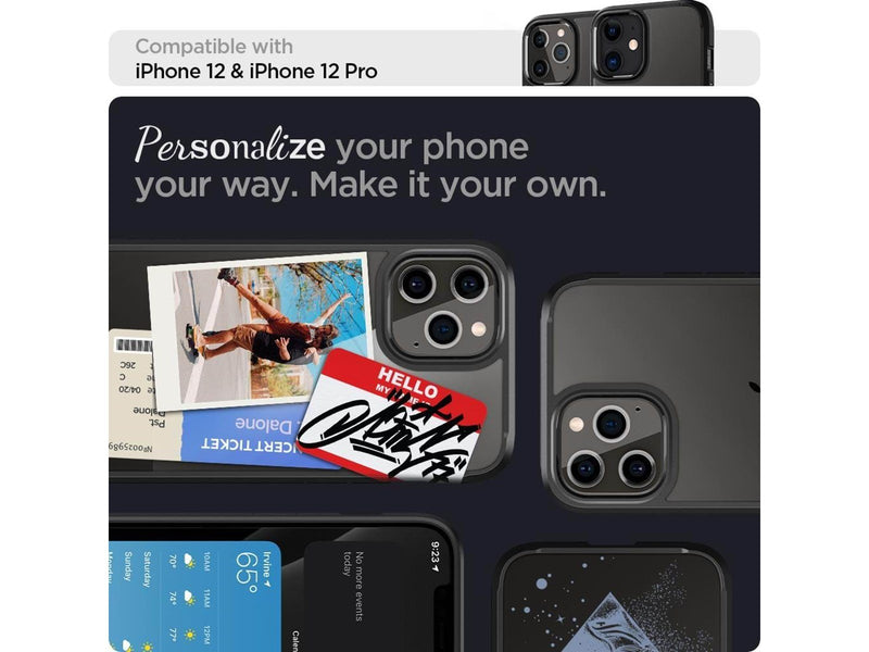 Spigen Ultra Hybrid - black - iPhone 12/Pro