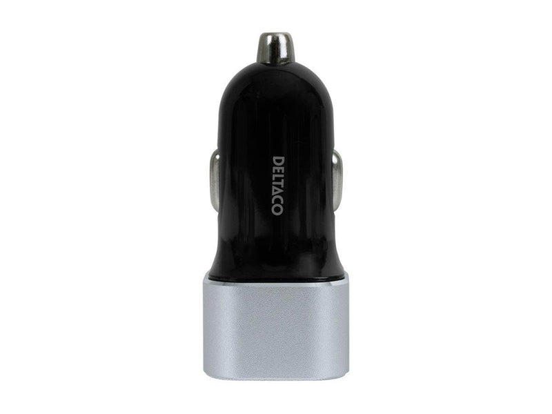 Deltaco USB car charger 2x USB-A 2.4 A total 17