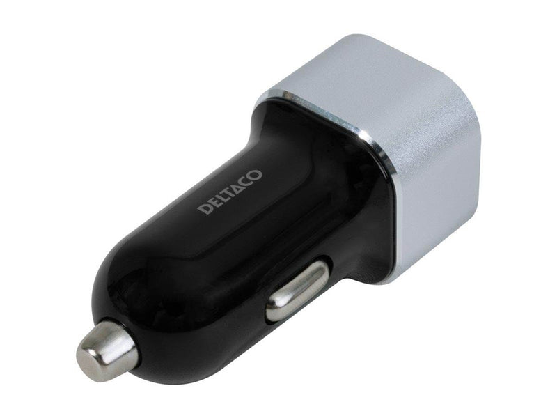 Deltaco USB car charger 2x USB-A 2.4 A total 17