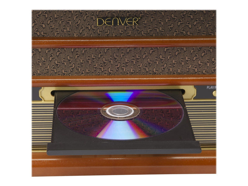 DENVER MRD-51 - Retro music system - LP - CD - FM - DAB - Wood