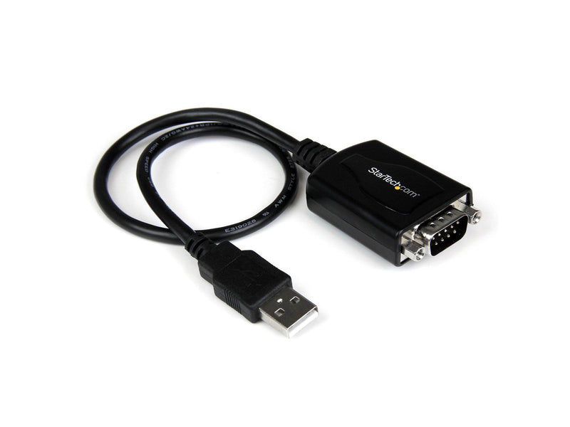 StarTech.com 1 ft USB zu RS232 Serial DB9 Adapter Kabel mit COM Retention
