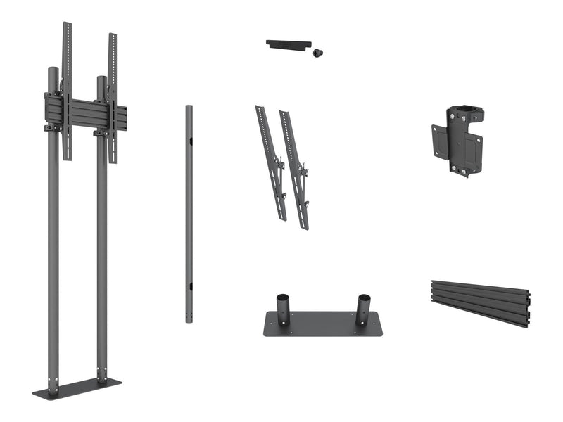 Multibrackets M Pro Dual Pole Floormount 75 kg 90" 100 x 100 mm