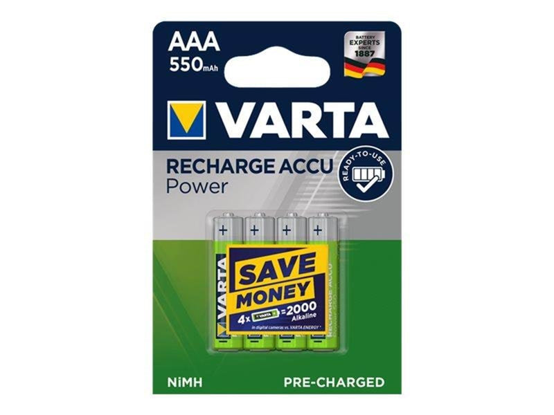 VARTA battery - 4 x AAA - NiMH
