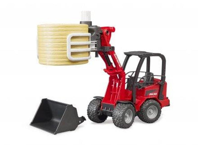 Bruder  Schäffer Compact loader 2630 with bale gripper and 1 bale toy
