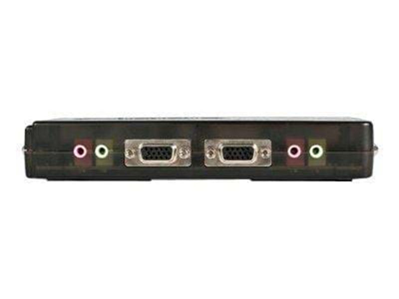 StarTech.com 4 Port Schwarz USB KVM Switch Kit mit Kabel und Audio - KVM / Audio-Switch - 4 Anschlüsse
