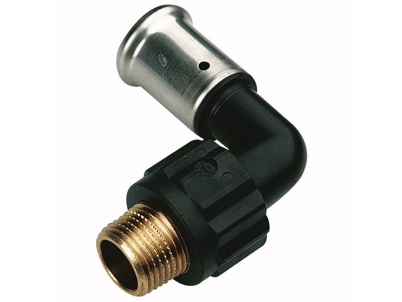 Henco bent 90° male iron adapter 50 mm x 112