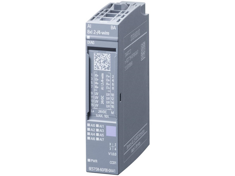 Siemens Simatic et 200sp analog input module ai 8xi 2-/4-wire basi
