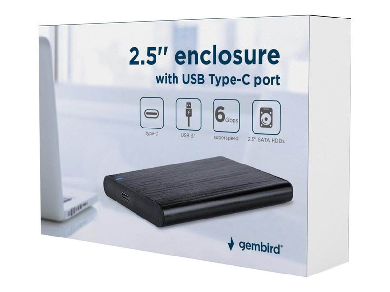 Gembird EE2-U3S-6 - storage enclosure - SATA 6Gb/s - USB 3.1 (Gen 1)