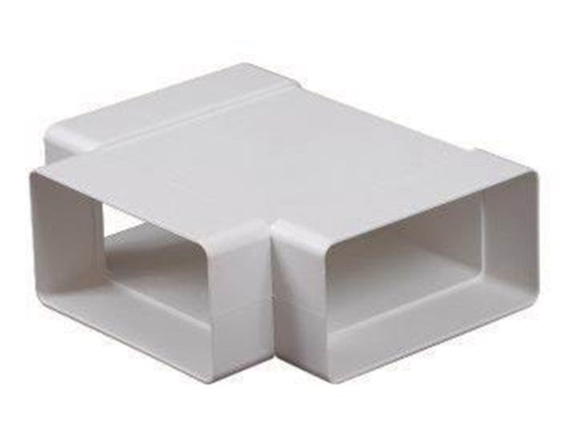 Unite Flat duct t-piece (75x150 mm) white