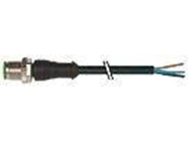 Murrelektronik M12 male 0° with cable pur 5x0.34 bk ul/csa+drag chain 1m