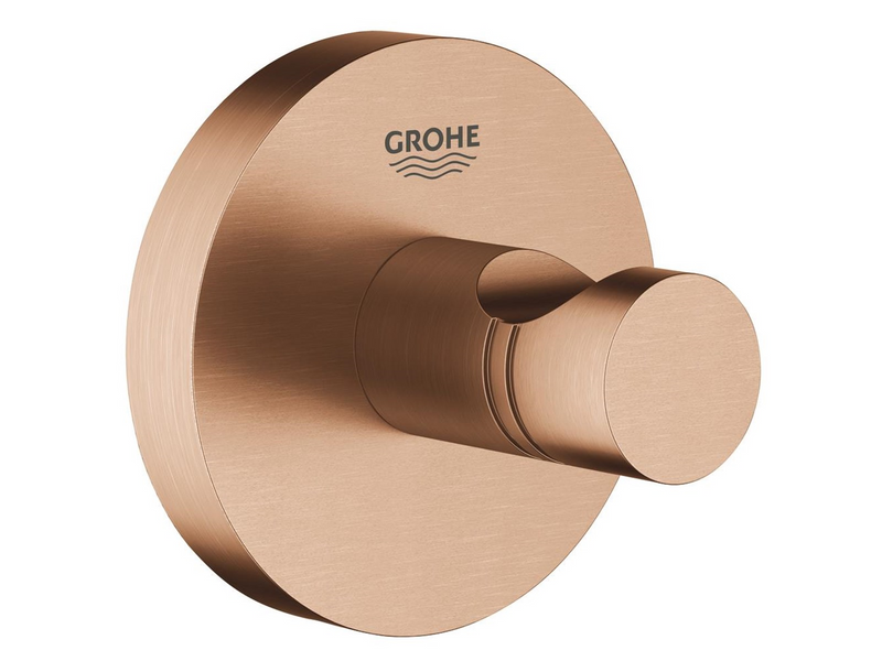 Grohe Essentials, Bademantelhaken, warm sunset gebürstet