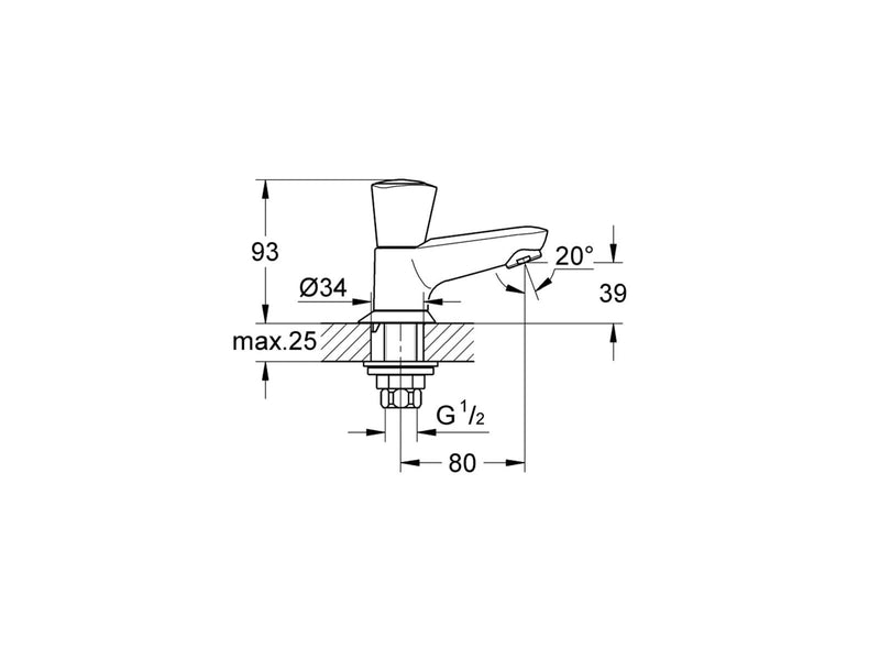 Grohe Costa S faucet, chrome