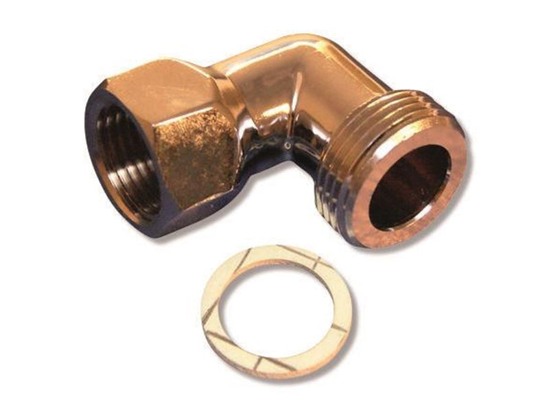 Megatherm Connector angle 3/4 x 1/2 chrome