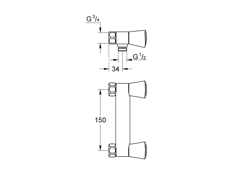 Grohe Costa L shower mixer, chrome