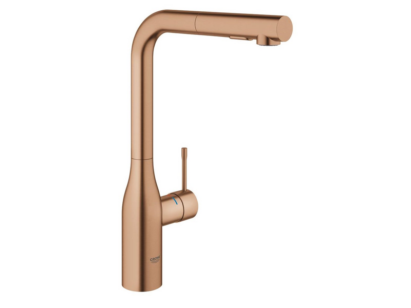 Grohe Essence, Einhand-Spültischbatterie, DN 15, warm sunset gebürstet