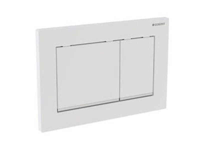 Geberit actuator plate omega30 for dual flush: white / brigh