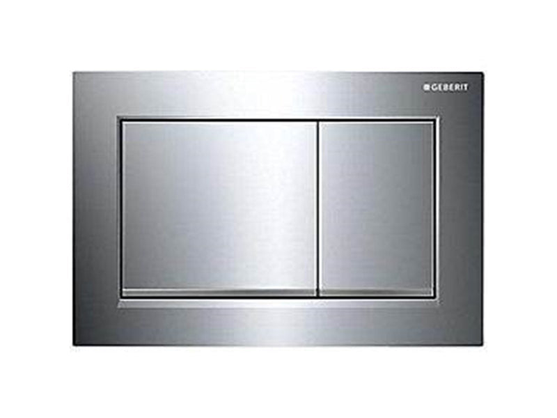 Geberit actuator plate omega30 for dual flush: bright chrome