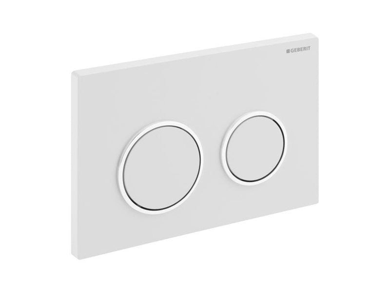 Geberit actuator plate kappa21 for dual flush: white / brigh