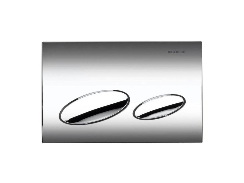Geberit actuator plate kappa20 for dual flush: bright chrome