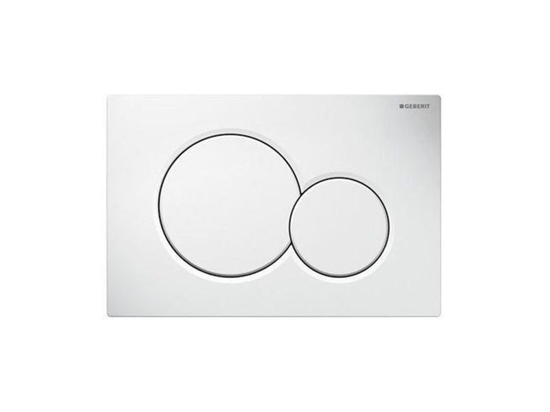 Geberit actuator plate sigma01 for dual flush: white alpine