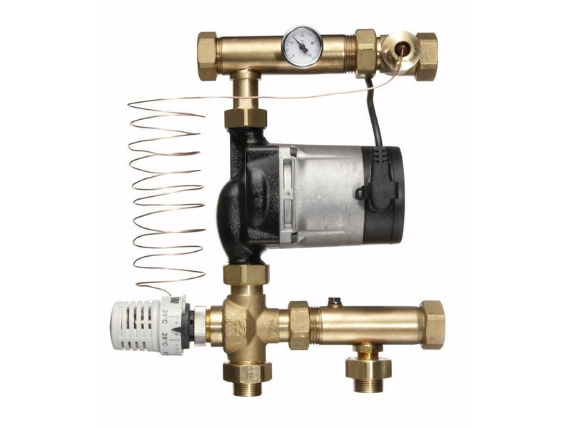 Roth floor heating shunt with a thermostatic valve plus an a