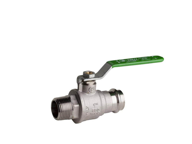 Pettinaroli Heavyduty fullway ball valve with press fittings ends press