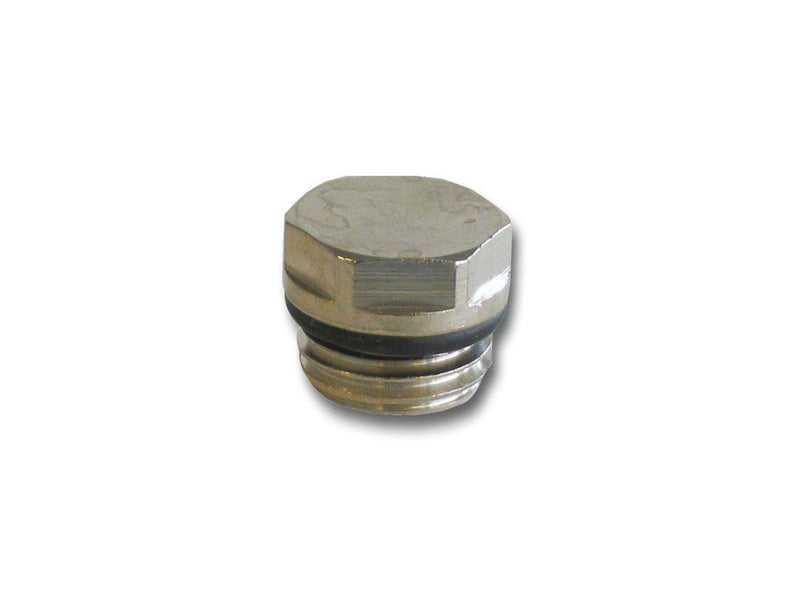 Pettinaroli End plug 6 edge with o-ring 1/2" chrome