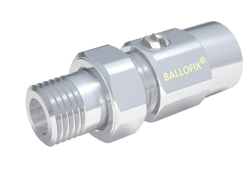 Broen Radiator connection with cut-off straight 1/2"