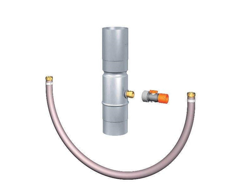 Rheinzink water butt connector with 1/2 gardena-connector 76