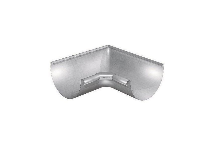 Rheinzink corner internal 90° for half-round gutter 333x0.7m