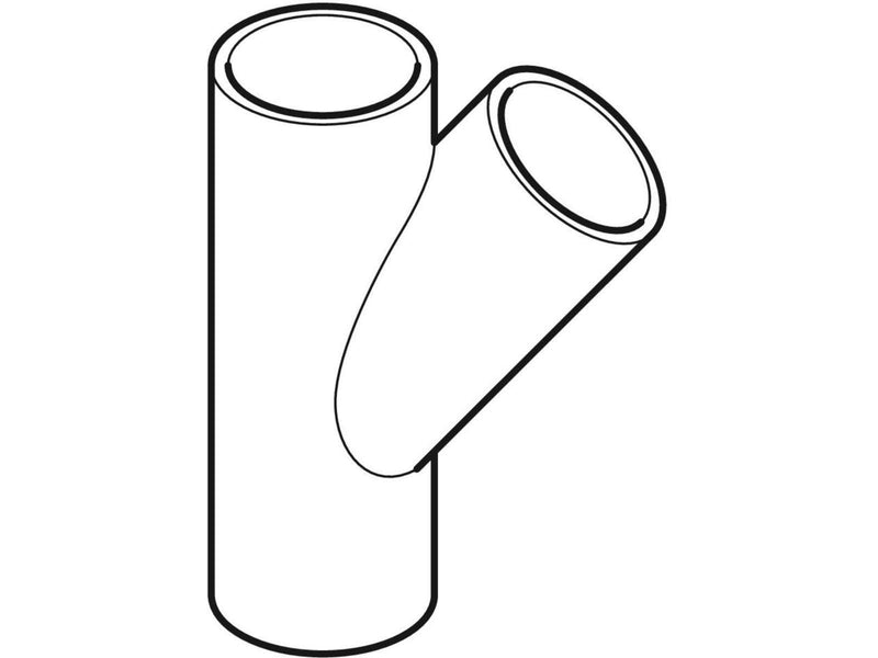 Geberit Peh grenrør  45° Ø63x40 mm