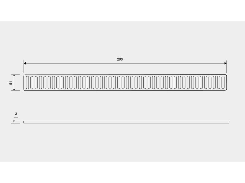 Unidrain ClassicLine grating Column 300 mm