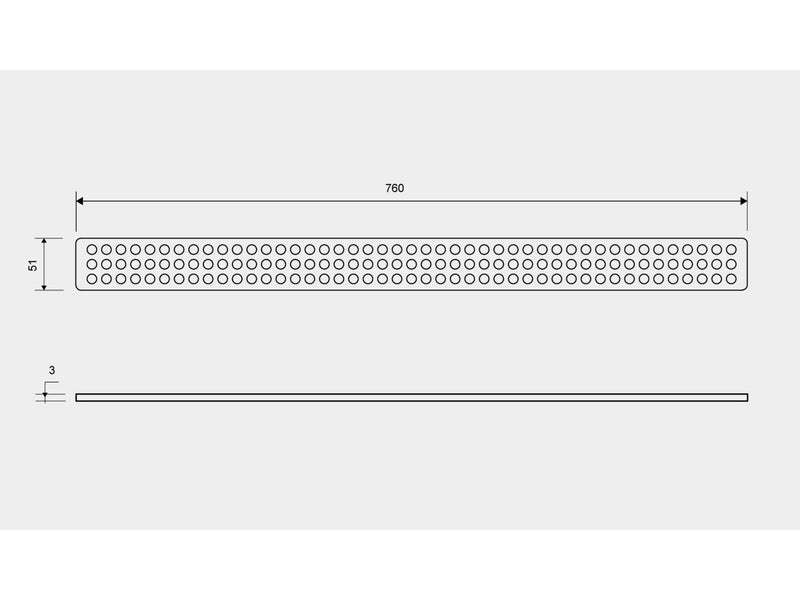 Unidrain ClassicLine grating Classic 800 mm