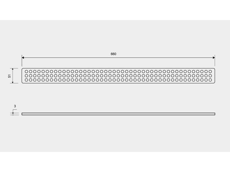 Unidrain ClassicLine grating Classic 700 mm