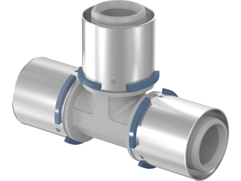 Uponor s-press composite tee 75 x 75 x 75 mm