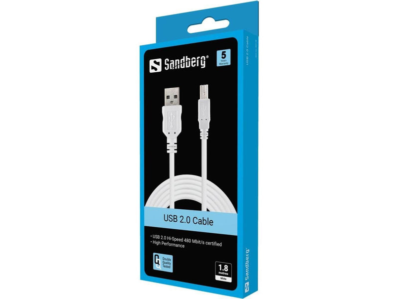 Sandberg USB Type-A to USB Type-B - 1.8m