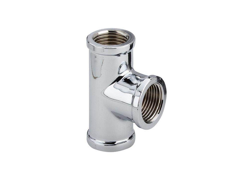 Viega T-piece 1/2" brass chrome-plated