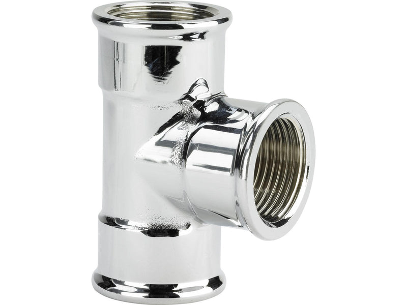 Viega T-piece 1/2" brass chrome-plated