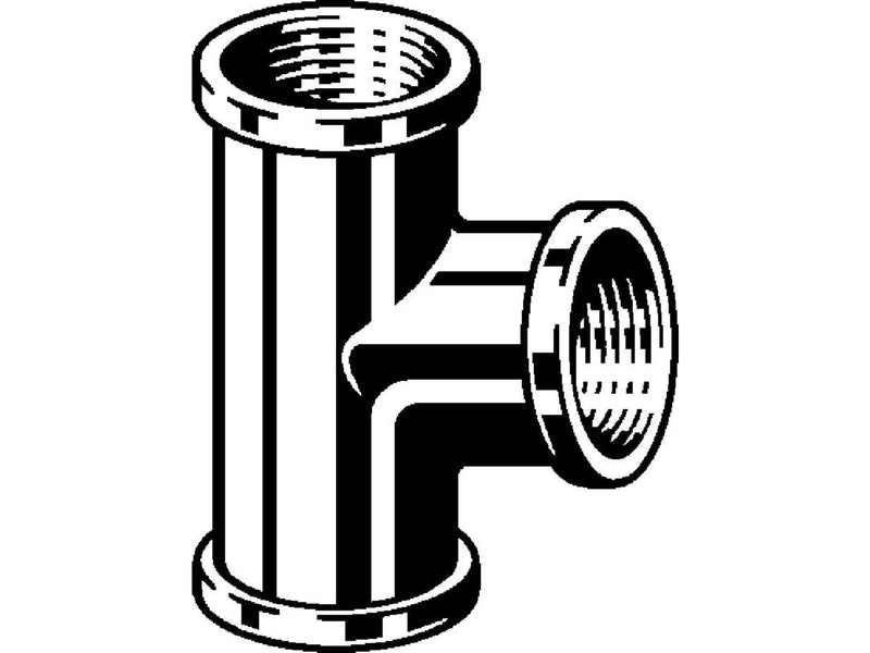 Viega T-piece 1/2" brass chrome-plated
