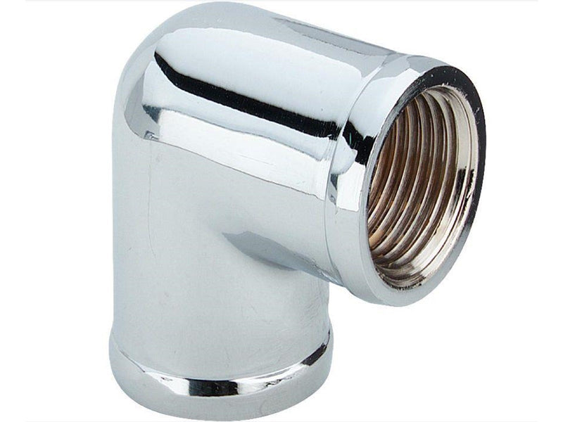 Viega Angle 90° socket/socket 1/2" brass chrome-plated