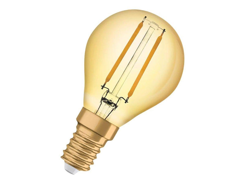 Osram LED-Lampe Vintage 1906 Mini-ball 2,5W/824 (22W) Gold E14