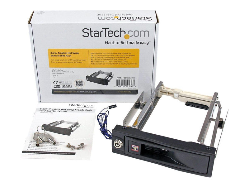 StarTech.com 5.25in Trayless Hot Swap Mobile Rack für 3.5in hart Drive